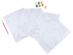 Colorem  Σετ Ζωγραφικής με αριθμούς Ελέφαντας & Καμηλοπάρδαλη - Ηλικίες 6 ετών και άνω - Περιλαμβάνονται χρώματα και πινέλα