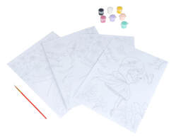 Colorem  Σετ Ζωγραφικής με αριθμούς Πριγκίπισσα & Πεταλούδα - Ηλικίες 6 ετών και άνω - Περιλαμβάνονται χρώματα και πινέλα