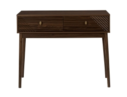 Home Deco Factory Tiffany Kονσόλα Εισόδου με 2 Συρτάρια 100x35x80cm Καφέ