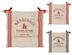 Atmosphera  Διακοσμητικό Μαξιλάρι Καρέκλας Bistrot με διαστάσεις 40x40cm - Σε 2 επιλογές χρώματος