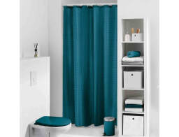 Douceur d'intérieur Κουρτίνα Μπάνιου με κρίκους  με διαστάσεις 180x200cm - Blue/Emerald