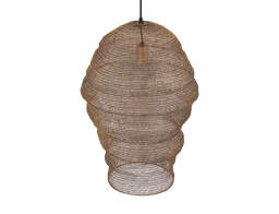 PTMD Luxury Living  Φωτιστικό Οροφής Miko Μονόφωτο, με λαμπτήρα E27 και διαστάσεις 42x42x60cm - Gold