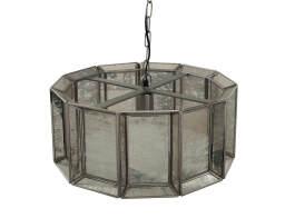 PTMD Luxury Living Φωτιστικό Οροφής Cenna  Μονόφωτο, με λαμπτήρα E27 και διαστάσεις 46x46x20cm - Antique Gold