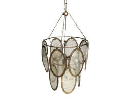 PTMD Luxury Living Φωτιστικό Οροφής Dairen  Μονόφωτο, με λαμπτήρα E27 και διαστάσεις 51x51x94cm - Gold