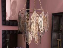 PTMD Luxury Living  Φωτιστικό Οροφής Travy Μονόφωτο, με λαμπτήρα E27 και διαστάσεις 47x47x125cm - Gold