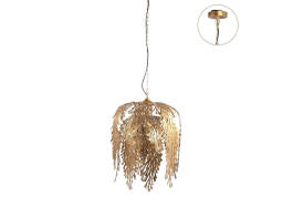 PTMD Luxury Living  Φωτιστικό Οροφής Joff Μονόφωτο, με λαμπτήρα E27 και διαστάσεις 45x45x58cm - Gold