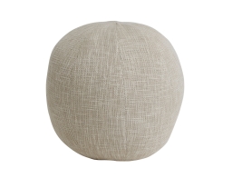 Σκαμπό Πουφ Sanah PTMD με διαστάσεις 30x30x30cm - Cream