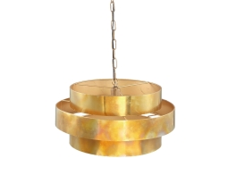 Φωτιστικό Οροφής Zanth PTMD Μονόφωτο, με λαμπτήρα E27 και διαστάσεις 52x52x133cm - Gold