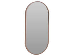 THE NETHERLANDS Διακοσμητικός καθρέφτης τοίχου οβάλ, με διαστάσεις 30x2.5x60cm - Dark wood