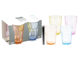 Excellent Houseware Σετ Γυάλινα Ποτήρια με χωρητικότητα 360ml - 4 τεμάχια
