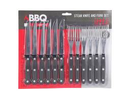 THE NETHERLANDS Σετ Μαχαιροπίρουνα μπριζόλας BBQ - 12 τεμάχια