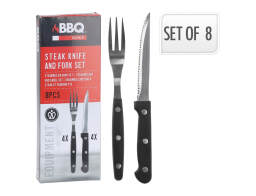 THE NETHERLANDS Σετ Μαχαιροπίρουνα μπριζόλας BBQ - 8 τεμάχια
