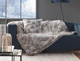 Douceur d'intérieur  Κουβέρτα Antartic με εσωτερική επένδυση fleece και διαστάσεις 125x150cm - Choco