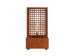 Tenderflame Agni 18 Επιτραπέζια Εστία Φωτιάς 250ml με διάρκεια καύσης 2 - 3 ώρες 18.5x18.5x36.5cm Corten