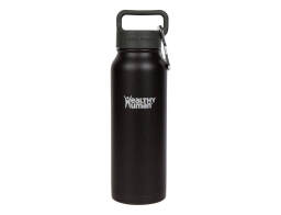 Μπουκάλι Θερμός Stein Healthy Human με χωρητικότητα 621ml και διατήρηση θερμοκρασίας 12h ζεστό / 24h κρύο - Pure Black