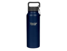 Μπουκάλι Θερμός Stein Healthy Human με χωρητικότητα 621ml και διατήρηση θερμοκρασίας 12h ζεστό / 24h κρύο - Navy