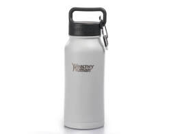 Μπουκάλι Θερμός Stein Healthy Human με χωρητικότητα 473ml και διατήρηση θερμοκρασίας 12h ζεστό / 24h κρύο - Pure White
