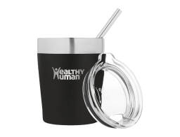 Ποτήρι Θερμός Cruiser Healthy Human με χωρητικότητα 354ml και διατήρηση θερμοκρασίας 12h ζεστό / 24h κρύο - Pure Black