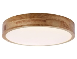 Brilliant Φωτιστικό Οροφής Απλίκα Slimline , με λαμπτήρα LED, τηλεχειριστήριο και διαστάσεις 49x49x8.5cm - Καφέ