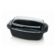 Tescoma Γάστρα Με Καπάκι  39x22ψm Μαύρη Premium -Αντικολλητική