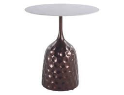 PTMD Luxury Living Βοηθητικό Τραπεζάκι Anna με διαστάσεις 50x55cm - Bronze