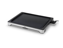 Livoo Ηλεκτρική Ψησταριά plancha DOC319 με ισχύ 2000W, ρυθμιζόμενο θερμοστάτη και επιφάνεια ψησίματος 47x37cm