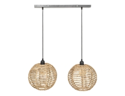 Atmosphera  Φωτιστικό οροφής ρεύματος Rana με λαμπτήρα Ε27 και διαστάσεις 50x50x26cm - Kαφέ