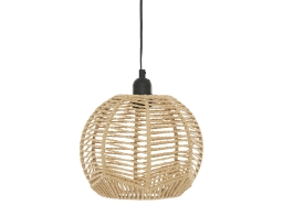 Atmosphera  Φωτιστικό οροφής ρεύματος Caren με λαμπτήρα Ε27 και διαστάσεις 24x24x122.5cm - Kαφέ