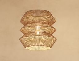 Atmosphera  Φωτιστικό οροφής ρεύματος Liza με λαμπτήρα Ε27 και διαστάσεις 38x38x37.5cm - Kαφέ