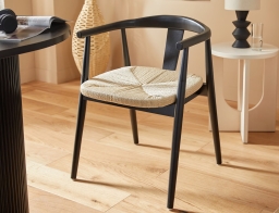 Atmosphera Καρέκλα Yamato με διαστάσεις 56x56x73cm - Black