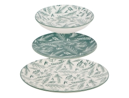 Secret De Gourmet Σετ Πιάτων Agathe από πορσελάνη - 12 τεμάχια