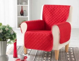 Douceur d'intérieur  Κάλυμμα Πολυθρόνας με διαστάσεις 165x179cm - Lounge Red
