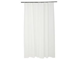 Douceur d'intérieur Κουρτίνα Μπάνιου με κρίκους Vitamine  με διαστάσεις 180x200cm - White