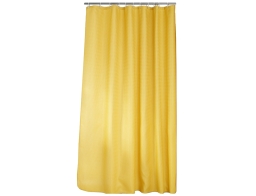 Douceur d'intérieur Κουρτίνα Μπάνιου με κρίκους Quartz  με διαστάσεις 180x200cm - Ochre