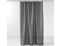 Douceur d'intérieur Κουρτίνα Μπάνιου με κρίκους Yaline με διαστάσεις 180x200cm - Charcoal Grey