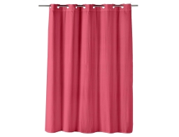 Douceur d'intérieur Κουρτίνα Μπάνιου με κρίκους Dotty  με διαστάσεις 180x200cm - Raspberry