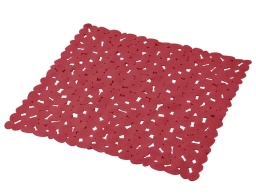 Douceur d'intérieur Αντιολισθητικό Πατάκι Ντουζιέρας Vitamine  με διαστάσεις 52x52cm - Raspberry