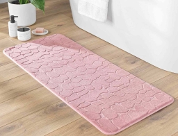 Douceur d'intérieur Πατάκι Μπάνιου Ricochet  με memory foam και διαστάσεις 50x120cm - Powered Pink