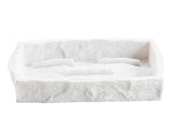 Douceur d'intérieur Θήκη για σαπούνι Stony με διαστάσεις 14.1x9.9x2.2cm - White