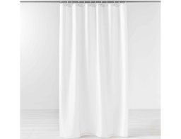 Douceur d'intérieur Κουρτίνα Μπάνιου με κρίκους Yaline  με διαστάσεις 180x200cm - Λευκό