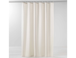 Douceur d'intérieur Κουρτίνα Μπάνιου με κρίκους Yaline  με διαστάσεις 180x200cm - Natural