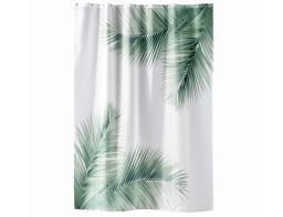 Douceur d'intérieur Κουρτίνα Μπάνιου με κρίκους Havane  με διαστάσεις 180x200cm - Multicolour