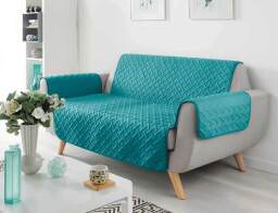 Κάλυμμα Καναπε Lounge Douceur d'intérieur με διαστάσεις 223x179cm - Petroleum Blue