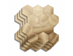 Douceur d'intérieur Αυτοκόλλητα Πλακάκια Hexa με διαστάσεις 25x23.2cm - Orange - 4 τεμάχια