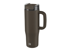 Zwilling Κούπα Θερμός Thermo Plus με καλαμάκι, χωρητικότητα 900ml και διατήρηση θερμοκρασίας 14h ζεστό / 12h κρύο - Chocolate