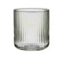 Ladelle Ποτήρι Νερού 380ml Ριγέ Πράσινο Zephyr -Γυάλινο