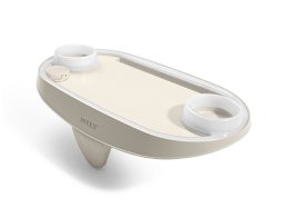 Intex Δίσκος PureSpa με Φωτισμό LED 2 θήκες ποτηριών 45x26x16cm Μπεζ