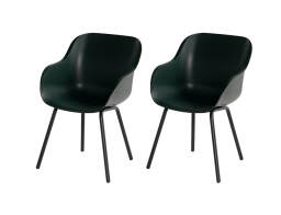 Hartman Σετ Καρέκλες κήπου Sophie Rondo Elegance  με διαστάσεις 55x58x85cm - Night Green - 2 τεμάχια