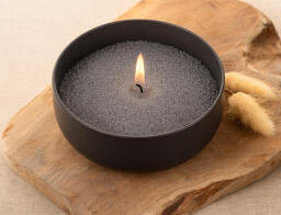 Homea Άμμος Κεριού με 6 φυτίλια - 400g - Black