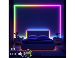 Ταινία LED RGB Home Deco Factory LA0166 - 3 Μέτρα - 3 Λειτουργίες - Πολύχρωμο